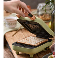 Máy Nướng Bánh Mỳ, Máy Kẹp Bánh Mỳ Sandwich-Waffle BEAR DBC-C06M1 Dung Tích 0.8 Lít, Công Suất 600 W - Hàng Chính Hãng