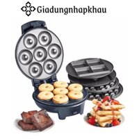 Máy Nướng Bánh Quế Silvercrest, Máy Làm Bánh Waffle, Brownie & Doughnut, Nhập Đức, BH 12 Tháng, giadungnhapkhau19