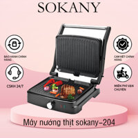Máy nướng thịt ép bánh mỳ máy làm bánh sokany 204   2000W