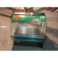 Máy nướng xúc xích kính cong 7 thanh