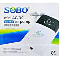 Máy oxy TÍCH ĐIỆN 1 vòi SOBo SB-168 cho hồ cá. Có video