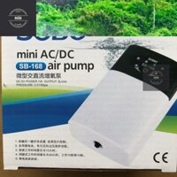 Máy Oxy Tích Điện 1 Vòi Sobo SB-168 (2W-3Lít/Phút) - Máy Sủi Khí Oxi Cho Hồ Cá