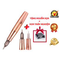 Máy Pen phun xăm môi mini 5.0 2 đầu xăm hình,Dùng được 4 loại kim Pearl Charmant Pen Cấy Phấn