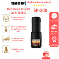 Máy pha cà phê cầm tay, máy pha cà phê mini STARESSO SP-200 Bản nâng cấp 2022- phukienotovagiadung