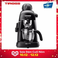 Máy pha cà phê Espresso 4 cốc Tiross TS620 (Đen)