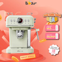 Máy pha cà phê espresso Bear KFJ-E12Q5, 20 Bar, 950W, Pha cafe viên nén tạo bọt sữa cho gia đình
