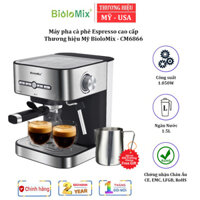 Máy pha cà phê Espresso nhãn hiệu BioloMix CM6866 công suất 1050W với thiết lập hệ thống tạo bọt sữa - HÀNG NHẬP KHẨU