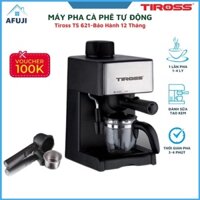 Máy pha cà phê Espresso Tiross TS 621, máy pha cà phê gia đình bán tự động, chống nhỏ giọt, 3-4 phút pha được 1-4 ly