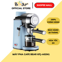 Máy pha cà phê espresso tự động Bear KFJ-A02N1/A02R2, Áp suất 5Bar, Tạo bọt sữa Cho gia đình, BH 18T
