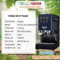 Máy Pha Cà Phê Gaggia Classic Pro