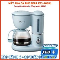 Máy pha cà phê mini Bear, máy pha cafe mini tự động dung tích 600ml, Anh Lam Store - Hàng nhập khẩu - KFJ-A06K10.6LXanh