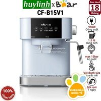 Máy Pha Cà Phê, Tạo Bọt Sữa Tự Động BEAR CF-B15V1,  Áp Suất 15 Bar, Công Suất 950W - Hàng Chính Hãng