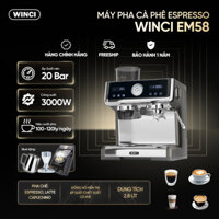 Máy Pha Cà Phê Tự Động Winci EM58, 20 Bar, Pha Espresso, Latte, Capuchino. Bảo Hành 2 Năm.