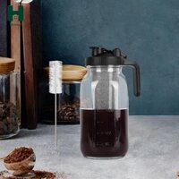 Máy pha cà phê ủ lạnh Homyl có tay cầm Bình thủy tinh hạng nặng kín khí di động để lưu trữ sữa chanh Đồ uống trái cây tự chế