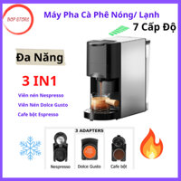 Máy Pha Cà Phê Viên Nén, Máy Pha Cà Phê Nóng Lạnh, Pha Cafe Đa Năng 3 Trong 1 ZZUOM AC513F