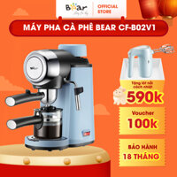 Máy Pha Cafe Bear Tự Động Pha Cafe Pha Espresso Phong Cách Ý Mini Pha Cà phê CF-B02V1