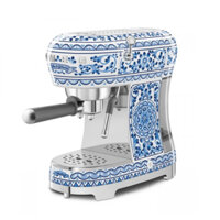 Máy pha cafe Espresso SMEG ECF02DGBEU họa tiết Dolce&Gabbana xanh gốm