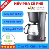 Máy Pha Cafe Tự Động Bear CF B06V2 600Ml Máy Pha Cà Phế Mini Đa Năng Các Bộ Phận Có Thể Tháo Dời Dễ Dàng Vệ Sinh