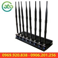 Máy Phá Sóng 8 râu cực Mạnh Máy phá sóng wifi, 3G/4G, GPS, Blutooth….