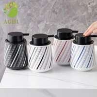 Máy phân phối bọt xà phòng gốm BLAZELINK, Máy tạo bọt dưỡng da 320ml, Máy tạo bọt dạng lỏng chống rò rỉ họa tiết đường dây tiện lợi Phòng tắm