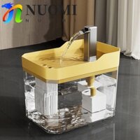 Máy phân phối nước cho thú cưng NUOMI, Đài phun nước cho thú cưng trong suốt 1,5L, Nước uống thông minh bền bỉ Lưu thông tự động dung tích lớn Pet Live Water Flow Drinker Home