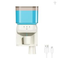 Máy phân phối nước súc miệng tự động Cảm biến không chạm Máy phân phối nước súc miệng treo tường với 2 cốc từ tính 3 cấp độ phân phối có thể điều chỉnh Nước súc miệng điện có thể đổ lại không thấm nước