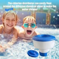 Máy phân phối thuốc bể bơi 7 Inch Máy tính bảng Phao gấp có vòng kéo cho bồn tắm nước nóng Spa Bể bơi trong vòng Cá nhân