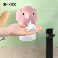 Máy phân phối xà phòng tự động SHIKICK, Máy rửa tay có thể sạc lại USB không chạm thông minh, Máy tạo bọt hình con voi 250ML Máy tạo bọt dạng lỏng