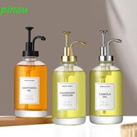 Máy phân phối xi-rô cà phê LONGQIYING 16 Oz, Chai xi-rô thủy tinh trong suốt di động, Máy bơm nâng cấp cao cấp Pha chế chính xác Trạm phân phối xà phòng cầm tay có thể đổ đầy