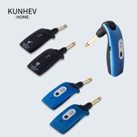 Máy phát đàn Guitar không dây KUNHEV, Bộ thu phát truyền động thời gian thực bằng nhựa, phích cắm xoay 2,4 GHz bền bỉ Bộ thu nhạc cụ năng lượng thấp