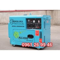 Máy phát điện 5kw chạy dầu Tomikama 6500 vỏ chống ồn, bảo hành 24 tháng