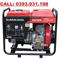 Máy Phát Điện Chạy Dầu 5kw Sumokama SK6700E