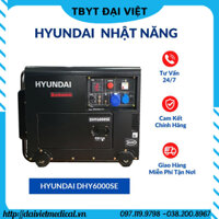 Máy phát điện chạy dầu 6 KVA 3 pha siêu chống ồn Hyundai DHY6000SE-3