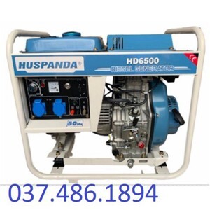 Máy phát điện chạy dầu Huspanda HD6500