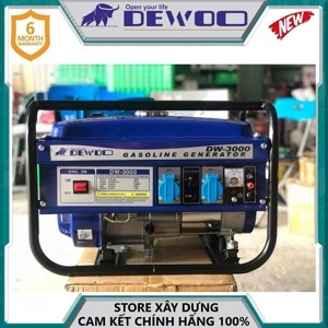 Máy phát điện chạy xăng 3KVA Dewoo DW-3000