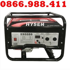 Máy phát điện chạy Xăng 3kw Hysen HS3300