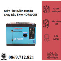 Máy Phát Điện Honda Chạy Dầu 5Kw HD7800ET