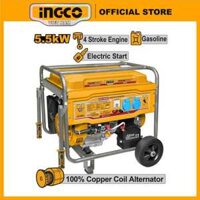 Máy phát điện xăng INGCO GE55003 5.5KW dây đồng chính hãng 100% bình xăng 25L, bảo hành 12 tháng