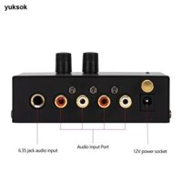 Máy phát tiền khuếch đại âm thanh nổi Mini Preamp 12V Bộ chuyển đổi âm thanh Preamplifier Máy khuếch đại âm thanh nổi cho loa