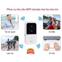 Máy Phát WiFi 4G LTE Bằng Sim 4G, Cục WiFi MF80 Pin 2400 Siêu Khủng