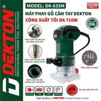 Máy phay gỗ cầm tay, soi gỗ, soi alu Dekton DK-635M