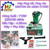 Máy phay Gỗ, phay Alu quảng cáo DEKTON DK-635M. Công suất 710W, Đường kính mũi 6.35mm. 100% dây đồng