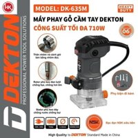 Máy Phay (soi) Gỗ Điện Cốt 6.35mm Dekton DK-635M Công Suất 710W HK Máy xây dựng