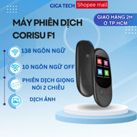 Máy phiên dịch đa ngôn ngữ CORISU F1 dịch giọng nói 2 chiều,dịch ảnh, hỗ trợ dịch offline - Hàng chính hãng