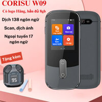 Máy phiên dịch giọng nói Corisu W09 dịch 127 ngôn ngữ, hỗ trợ phiên dịch không cần mạng