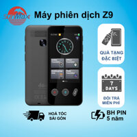 Máy phiên dịch Z9 Dịch Giọng Nói 2 Chiều 142 Ngôn Ngữ,Hỗ Trợ Dịch ảnh, Dịch Offline, học ngoại ngữ, ghi âm - SunmaxxShop