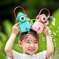 Máy Phun Bong Bóng/ Máy Thổi Bong Bóng Xà Phòng Có Nhạc Và Đèn Cho Bé Little Monster Bubble Machine MIDEER Chính Hãng