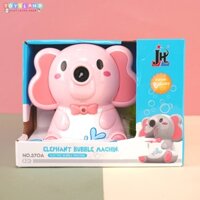 Máy phun bong bóng xà phòng tự động hình dáng voi cute, đồ chơi vận động ngoài trời