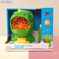 Máy phun bong bóng xà phòng tự động hình dáng khủng long cute, thiết kế mới không bị rò rỉ nước