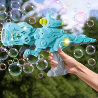 Máy phun bong bóng xà phòng khủng long Funky Town phát nhạc có đèn, đồ chơi vận động ngoài trời